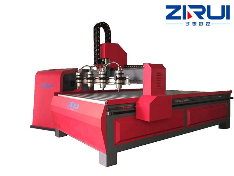 Four head engraving machine